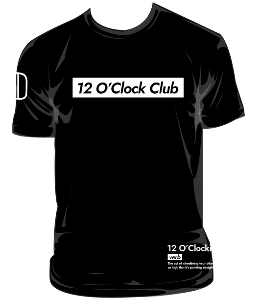 12 O'Clock Club Box Logo T-Shirt Black