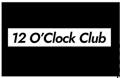 12 O'Clock Club Box Logo T-Shirt Black